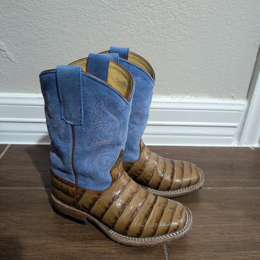 HP Kids Blue and Brown Boots